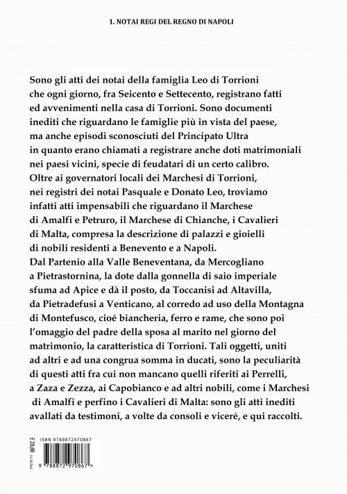 Copertina posteriore